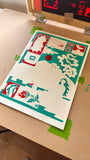Bon Voyage! - Hand Pulled 5 Colour A3 Screen Print