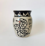 Cold Blooded Killer - Handmade One Of A Kind Vase