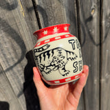 Do No Harm, Take No Shit - Handmade One Of A Kind Vase