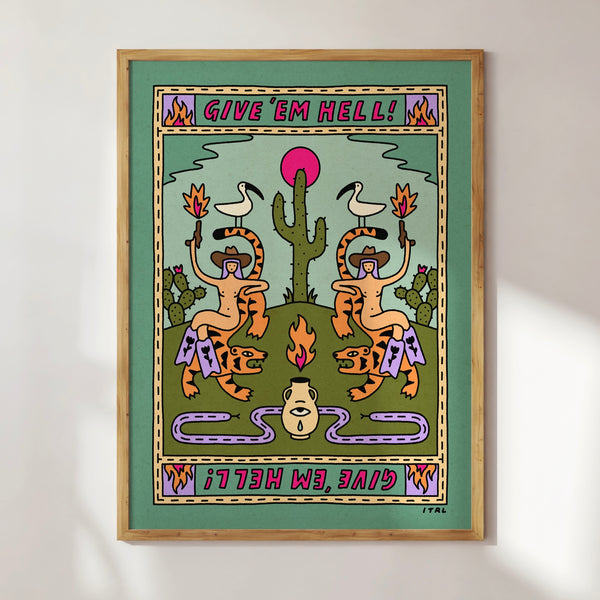 Give 'Em Hell Poster