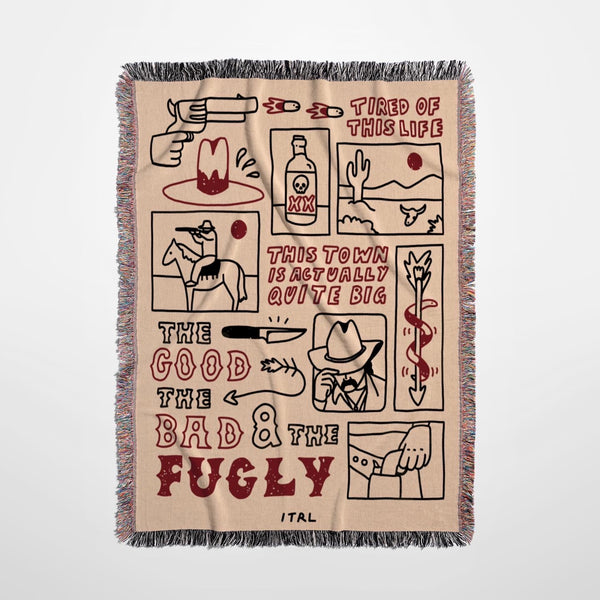 The Good, The Bad & The Fugly - Large Woven Throw (PRE ORDER)