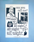 All Night - A3 Art Print
